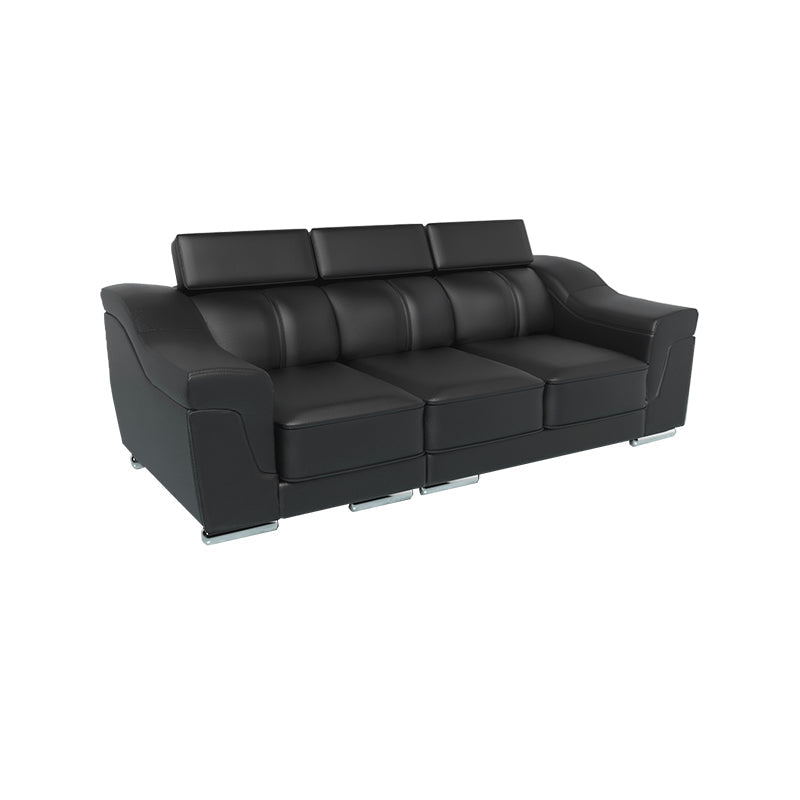 Lyla Half Leather Cowhide 3 Seater Sofa