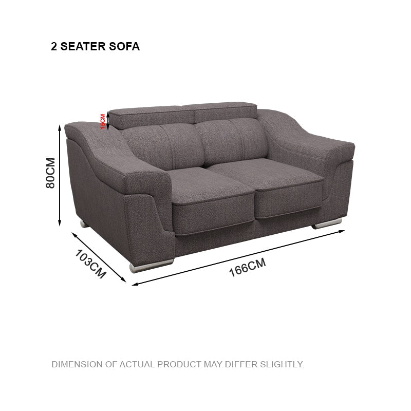 Lyla Fabric 2 Seater Sofa