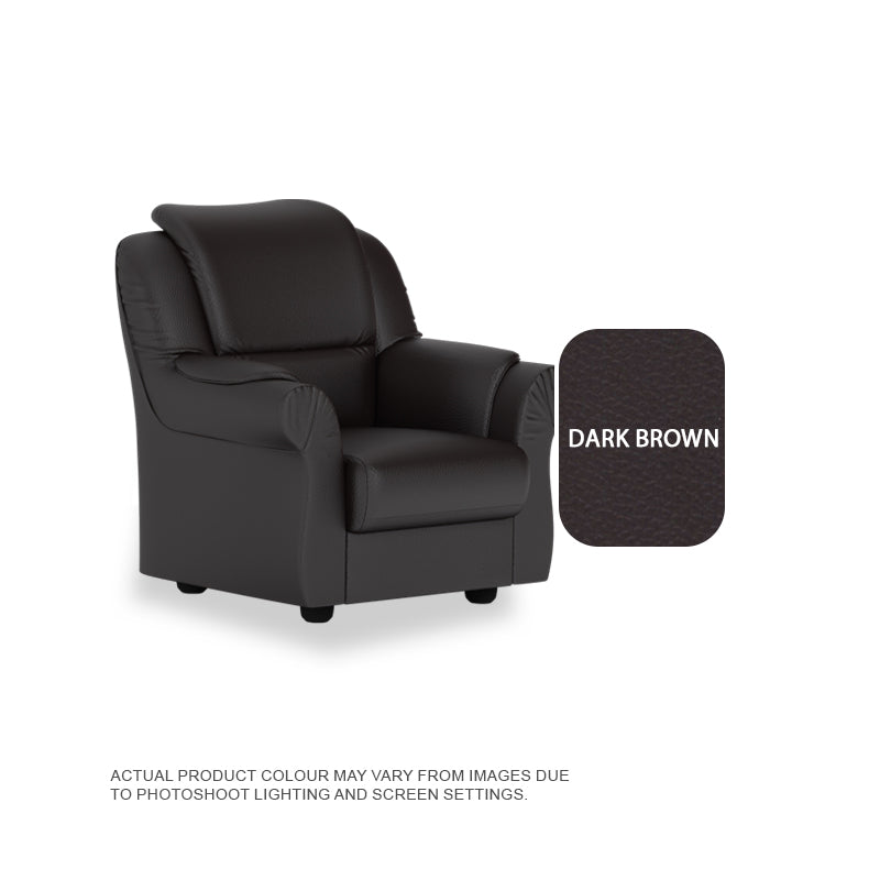 Hannah Faux leather 1 Seater Sofa