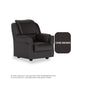 Hannah Faux leather 1 Seater Sofa
