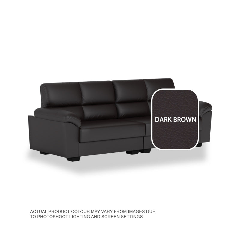 Londyn Faux Leather 4 Seater Sofa