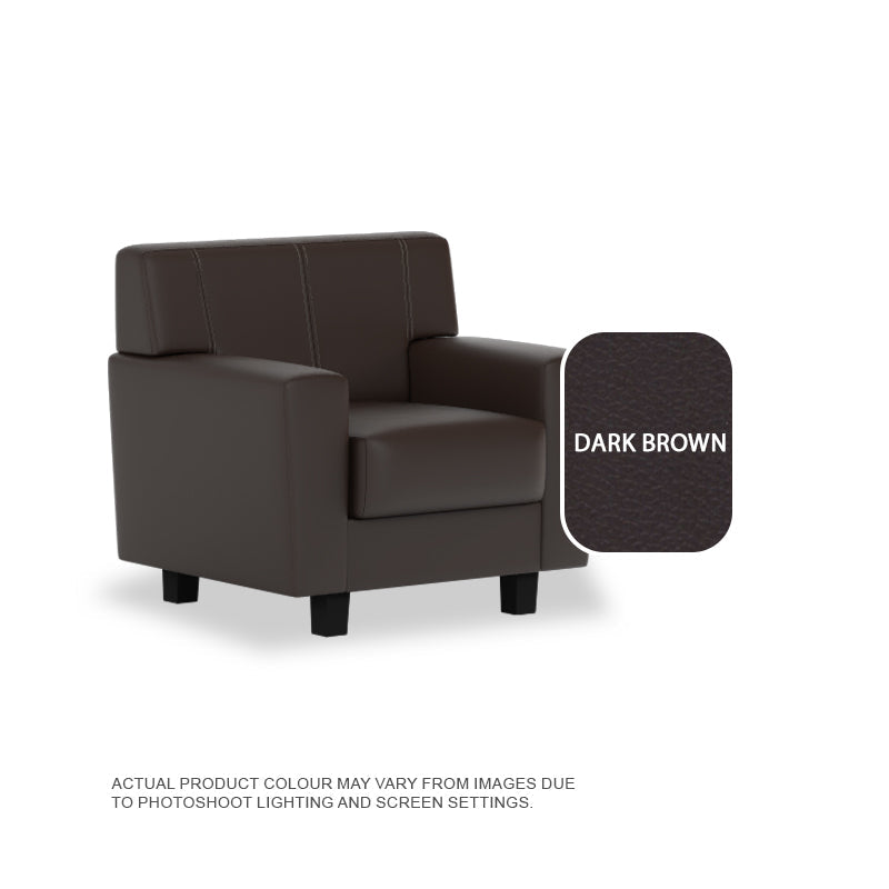 Blake Faux Leather 1 Seater Sofa
