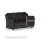 Hannah Faux leather 3 Seater Sofa