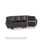 Adam Faux Leather 4 Seater Sofa
