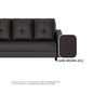 Rylee Faux leather 1 Seater Sofa