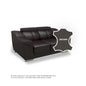 Lyla Half Leather Cowhide 2 Seater Sofa
