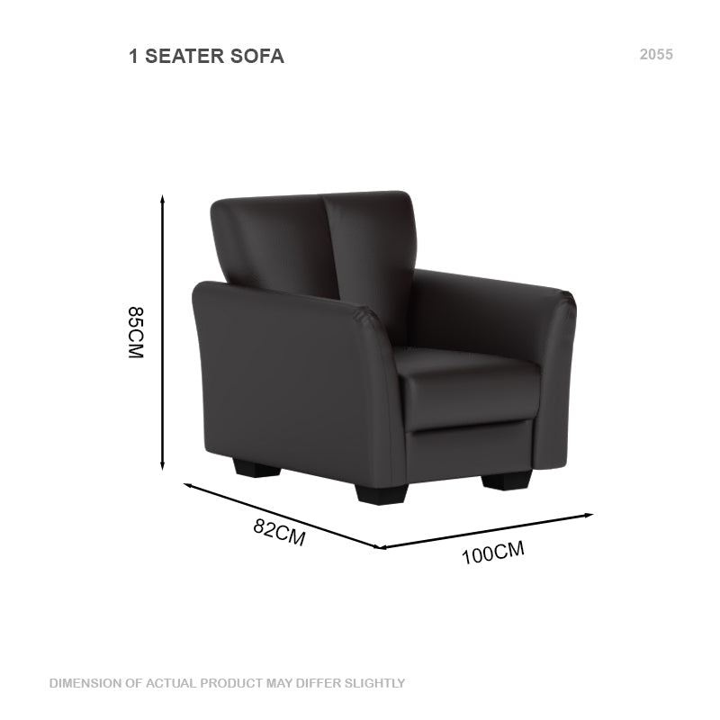 Lois Faux Leather 1 Seater Sofa