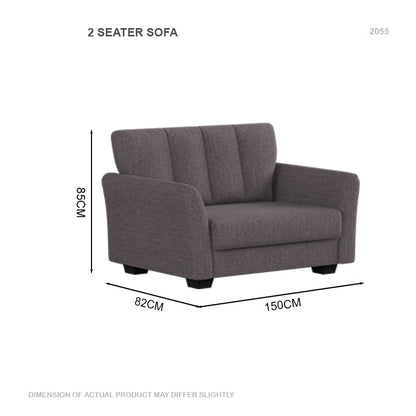 Lois Fabric 2 Seater Sofa