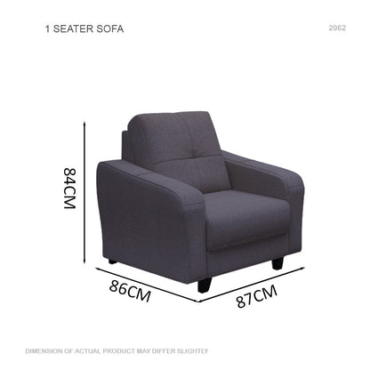 Rylee Fabric 1 Seater Sofa