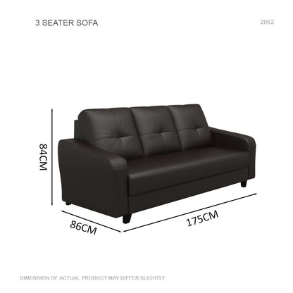 Rylee Faux leather 3 Seater Sofa