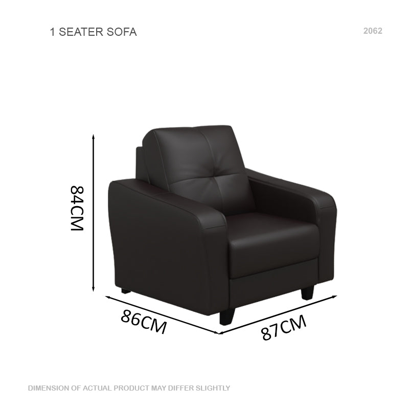 Rylee Faux leather 1 Seater Sofa