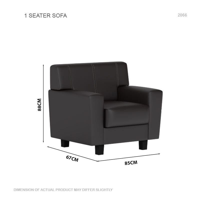 Blake Faux Leather 1 Seater Sofa