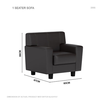 Blake Faux Leather 1 Seater Sofa