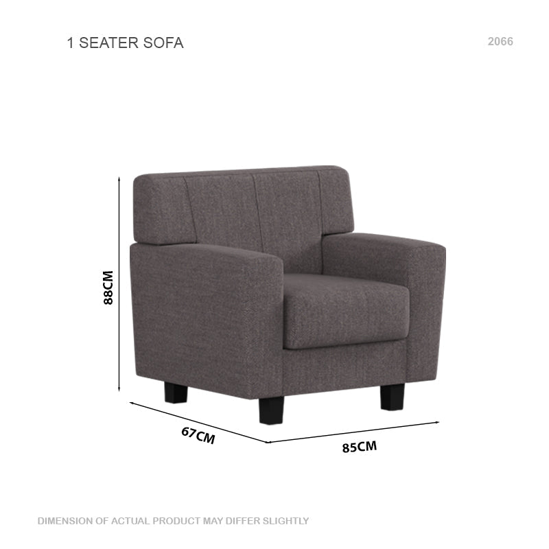 Blake Fabric 1 Seater Sofa