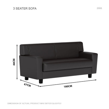 Blake Faux Leather 3 Seater Sofa