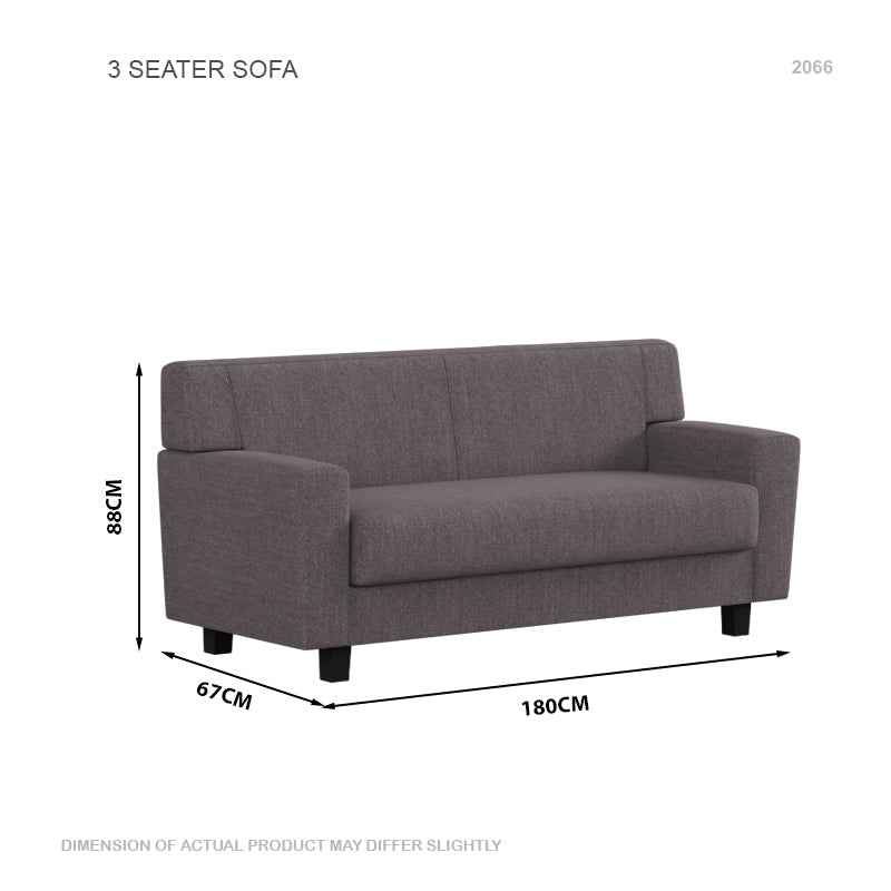 Blake Fabric 3 Seater Sofa