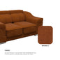 Lyla Fabric 1 Seater Sofa