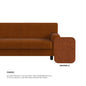 Blake Fabric 1 Seater Sofa