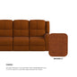 Alana Fabric 4 Seater Sofa