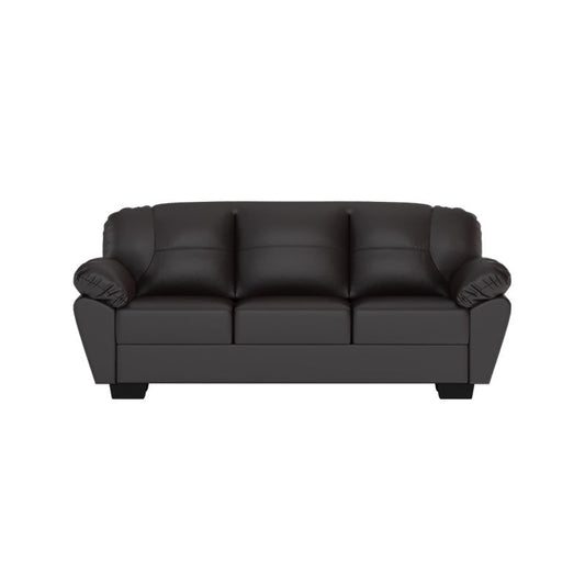 Adam Faux Leather 3 Seater Sofa
