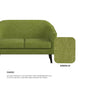 Ariana Fabric 2 Seater Sofa