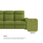 Alice Fabric 3 Seater Sofa