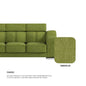 Lyla Fabric 2 Seater Sofa