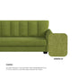 Lois Fabric 1 Seater Sofa