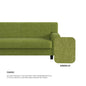 Blake Fabric 1 Seater Sofa
