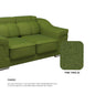 Lyla Fabric 1 Seater Sofa