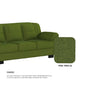 Adam Fabric 4 Seater Sofa