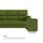 Londyn Fabric 4 Seater Sofa