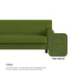 Blake Fabric 1 Seater Sofa