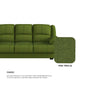 Esme Fabric 1 Seater Sofa