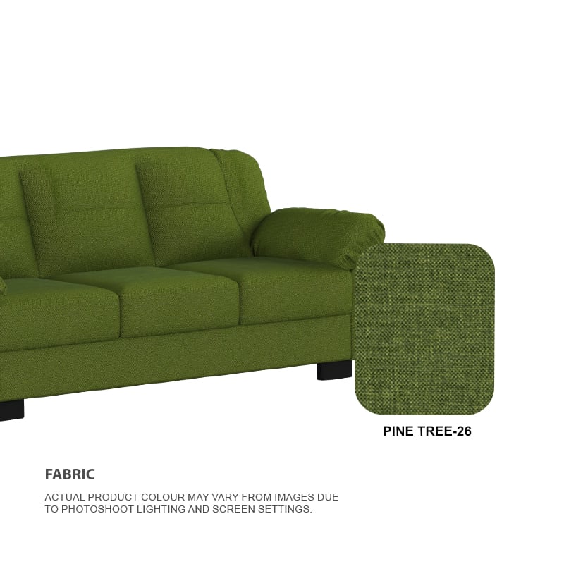 Adam Fabric 3 Seater With Chaise Sofa