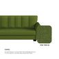 Lois Fabric 1 Seater Sofa