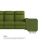 Alice Fabric 3 Seater Sofa