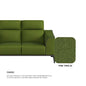 Gianna Fabric 2 Seater Sofa