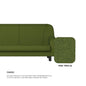 Ellie Fabric 1 Seater Sofa