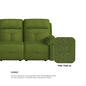Taylor Fabric 3 Seater With Chaise Sofa