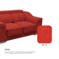 Lyla Fabric 1 Seater Sofa