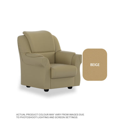 Hannah Faux leather 1 Seater Sofa