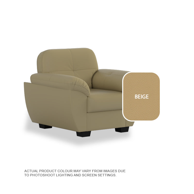 Ember Faux Leather 1 Seater Sofa