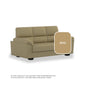 Londyn Faux Leather 3 Seater Sofa