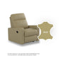 Naomi Half Leather Cowhide 1 Seater Sofa