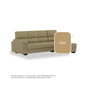 Londyn Faux Leather 3 Seater With Chaise Sofa