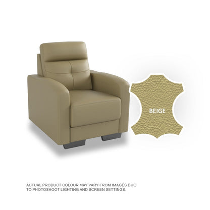 Kaylee Half Leather 1 Seater Sofa
