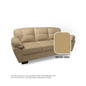 Adam Faux Leather 3 Seater Sofa