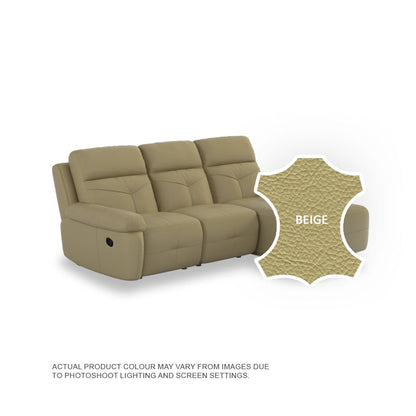 Taylor Half Leather Cowhide 2 Seater With Chaise Sofa