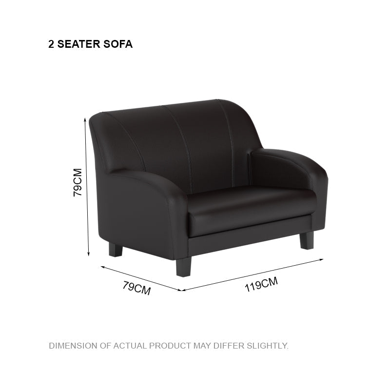 Ellie Faux Leather 2 Seater Sofa